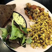 Tofu scramble at Vegan Inspiratsioon in Tallinn