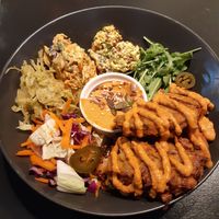 Spicy bowl at Vegan Inspiratsioon in Tallinn