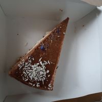 Salted caramel cheesecake at Vegan Inspiratsioon in Tallinn