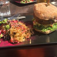 Spicy Burger at Vegan Inspiratsioon in Tallinn