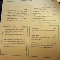 menu 1 at Vegan Inspiratsioon in Tallinn