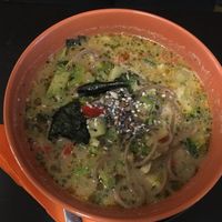 Soba soup at Vegan Inspiratsioon in Tallinn