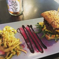 Burger at Vegan Inspiratsioon in Tallinn