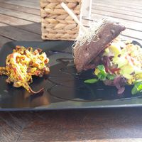 Vegan burguer at Vegan Inspiratsioon in Tallinn