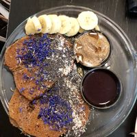 Peanut butter pancakes  at Vegan Inspiratsioon in Tallinn