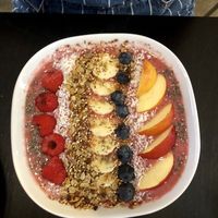 Raspberry mint bowl at Vegan Inspiratsioon in Tallinn