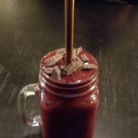 Smoothie with 24g protein + it tastes really good at Vegan Inspiratsioon in Tallinn