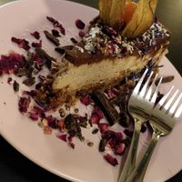 Amazing vegan cake at Vegan Inspiratsioon in Tallinn