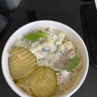 Potato salad at Vegan Inspiratsioon in Tallinn