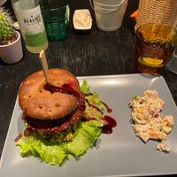 Burger at Vegan Inspiratsioon in Tallinn
