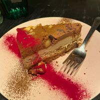 Peanut butter caramel pie at Vegan Inspiratsioon in Tallinn
