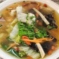 herbal mee sua, good at Come On Veggie Cafe in Kuching