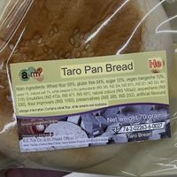 Taro pan bread ingredients translated  at Tops Market Samui in Koh Samui