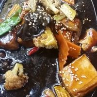 Hot plate at Kiat Lim Vegetarian Food 吉林素食 in Northeast Singapore