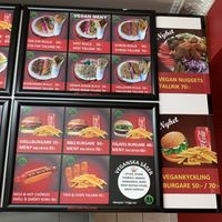 Menu as of Augusti 2019. at Möllans Falafel in Malmo