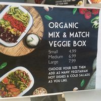 Veggie box at Planet Organic in South West London