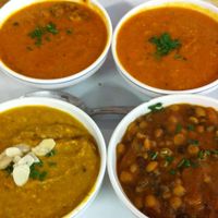 selection of vegan main dishes at Ai Canopi in Trento