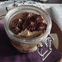 great tiramisu  at Romeow Cat Bistrot in Rome