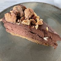 Chocolate mousse with biscuit base  at Romeow Cat Bistrot in Rome