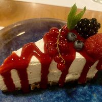 White cake  at Romeow Cat Bistrot in Rome