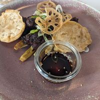 Pulled shiitake at Romeow Cat Bistrot in Rome