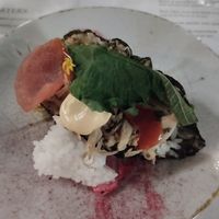 Taco that taste like sushi. A bit hot. at Romeow Cat Bistrot in Rome
