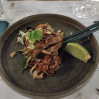 Pad thai at Romeow Cat Bistrot in Rome