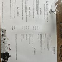 Menu 😊  at Romeow Cat Bistrot in Rome