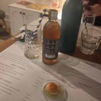 Menu and offered starter at Romeow Cat Bistrot in Rome