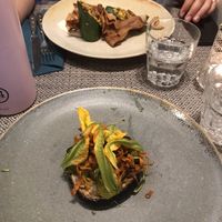 Grilled aubergine& stuffed zuchini (starters) at Romeow Cat Bistrot in Rome