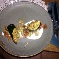 Starter, filled zucchini at Romeow Cat Bistrot in Rome