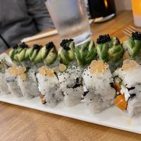 Philadelphia and Charred Avocado Rolls at Beyond Sushi in New York City