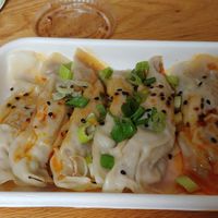 Vegan gyoza at Beyond Sushi in New York City