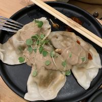  Shiitake truffles dumplings- delicious  at Beyond Sushi in New York City