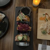 Nori taco sampler   at Beyond Sushi in New York City