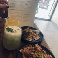 Juices and Dumplings!  at Beyond Sushi in New York City