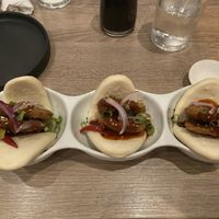 fried chicken bao at Beyond Sushi in New York City