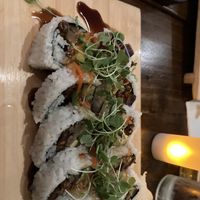 Crunch ube roll  at Beyond Sushi in New York City