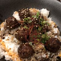 Impossible meatballs   at Beyond Sushi in New York City