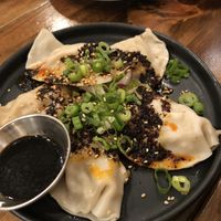 Ginger beef dumplings   at Beyond Sushi in New York City
