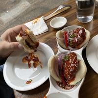 Chick’n bao  at Beyond Sushi in New York City