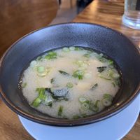 Miso soup  at Beyond Sushi in New York City