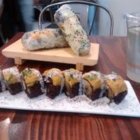Sushi roll and rolls at Beyond Sushi in New York City