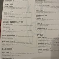   at Beyond Sushi in New York City