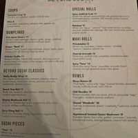  at Beyond Sushi in New York City