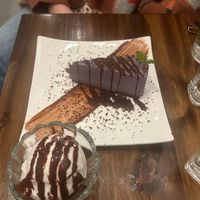 cheesecake was AMAZING!!  at Beyond Sushi in New York City