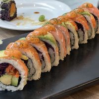 Rainbow roll  at Beyond Sushi in New York City