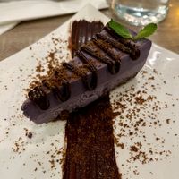 Incredible cheesecake (don’t miss this one)  at Beyond Sushi in New York City