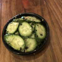 Pickled cucumber cold dish   at Beyond Sushi in New York City