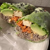 Nutty buddy wrap  at Beyond Sushi in New York City